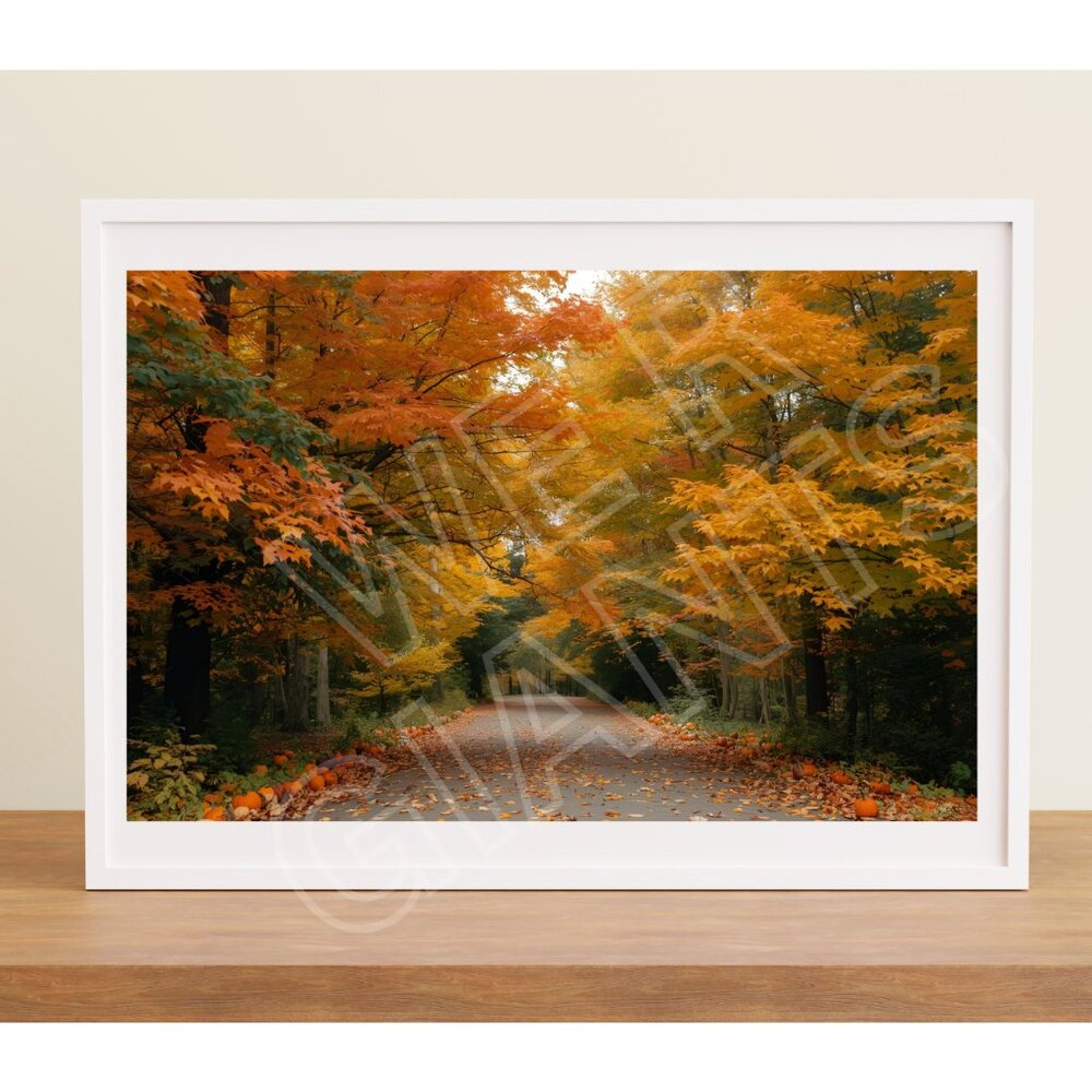 Fall Vibes 17x11 Art Print (Fall Colors, Artwork, Decor)